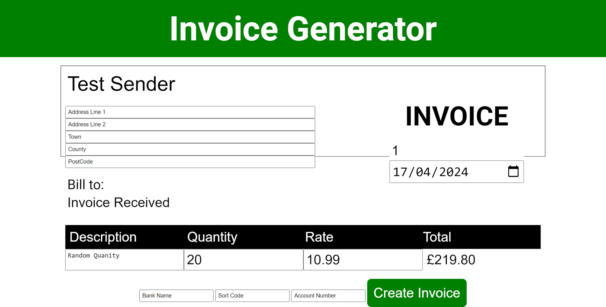 Invoice Generator image